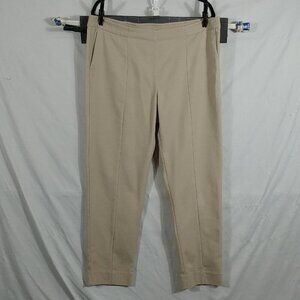 J. Jill Pants Women's Tan Slim Ankle Dress Slit Pocket Plus Size 16